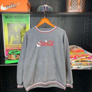 Vintage Coca Cola Grey Crewneck Sweatshirt
